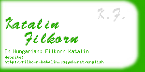 katalin filkorn business card